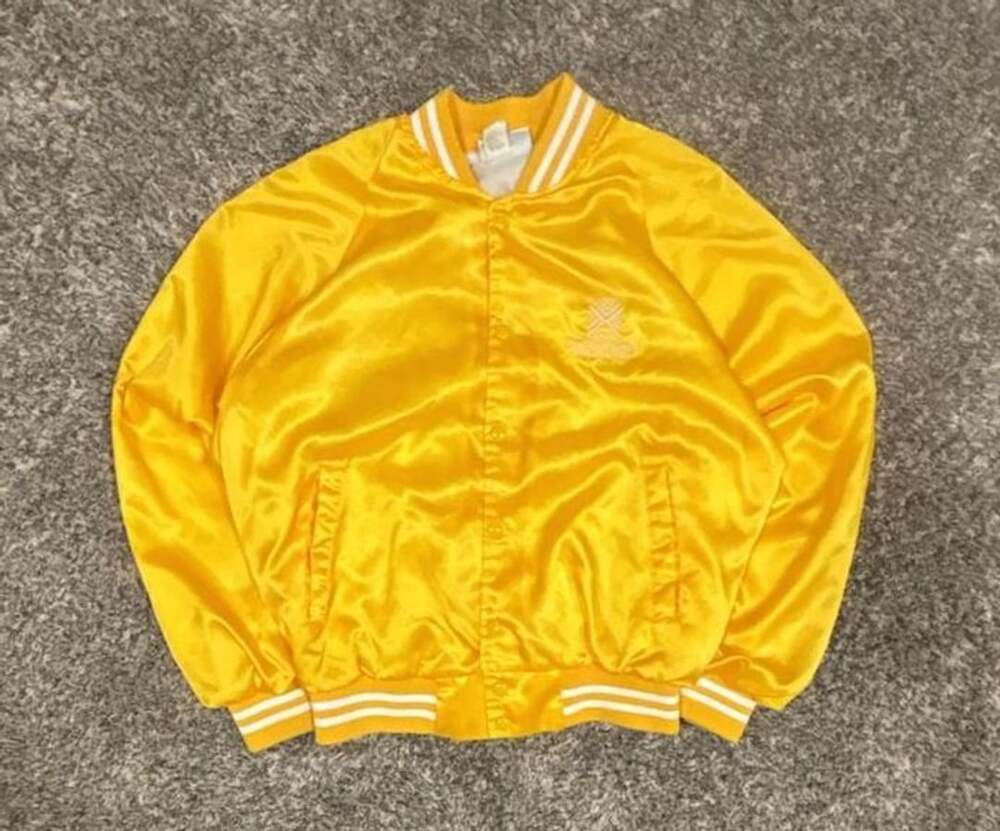 Vintage 1987 Pan Am Games Indianapolis Hartwell Yellow Bomber Jacket Medium